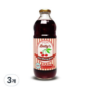 Betty's酸櫻桃汁, 1000ml, 3瓶