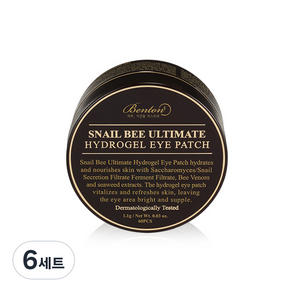 Benton Snail Bee 終極水凝膠眼貼 1.1g x 60p + 刮刀, 6組