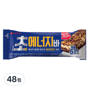 LOTTE 樂天 堅果能量棒, 40g, 48包