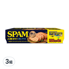 SPAM 寵物罐頭 經典口味200g*3+清爽口味200g, 3組