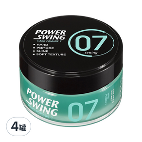 mise en scene 魅尚萱 Power Swing 07 雅痞歐巴髮油, 80g, 4罐