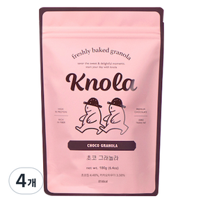 Knola 巧克力格蘭諾拉麥片, 180g, 4個