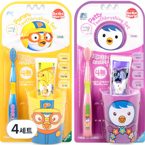 Pororo and Chika Chika 幼兒刷牙套組 Pororo+Patty, 4套