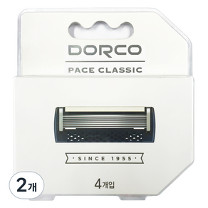 DORCO 臉部經典刮鬍刀片, 4入, 2個