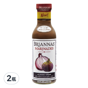 BRIANNAS 經典牛排烤肉醬, 355ml, 2瓶