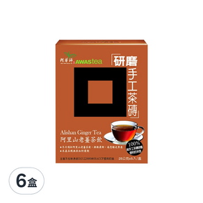 AWAStea 阿華師 研磨 阿里山老薑, 25g, 5包, 6盒