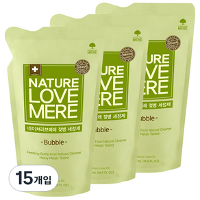 NATURE LOVE MERE 然自母愛 奶瓶清潔泡沫補充包, 500ml, 15包