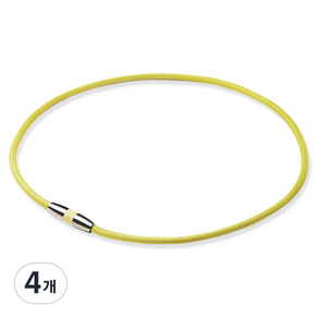 美白磁性功能項鍊黃色45cm, 4個