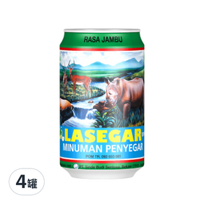 LASEGAR Jeruk Nipis 檸檬風味飲料, 320ml, 4罐