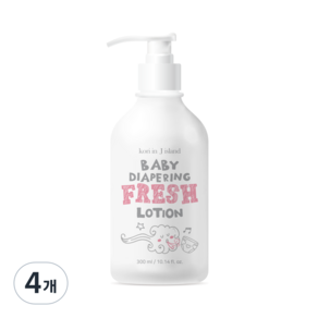 韓國 in J Island Baby Butt Soft Lotion 尿布霜, 300ml, 4個