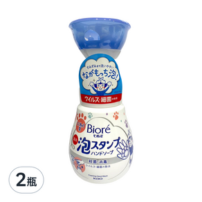 Biore 蜜妮 動物造型 抗菌泡沫慕斯洗手液 清香, 240ml, 2瓶