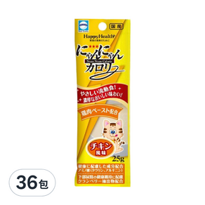 Nyan Nyan Calorie Happy Health 貓用營養補給 泌尿道保健, 蔓越莓萃取, 25g, 36包