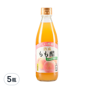 MORIBUN 森文釀造 白桃風味果醋飲料 3倍濃縮, 360ml, 5瓶