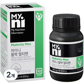Myni 男性活力補充錠 60g, 60顆, 2罐