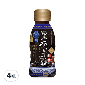 生活 新優植養生黑木耳露, 350ml, 4瓶