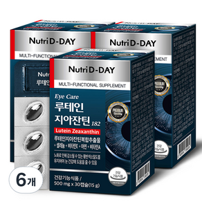 Nutri D-DAY 眼睛護理葉黃素玉米黃素182, 6個, 30顆