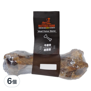 NATURAL FARM 自然牧場 耐咬系列 天然牛腿骨, 6個