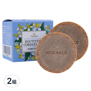 VITAHALO 魚腥草潔面皂*2個+皂網*1個, 2組