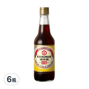 KIKKOMAN 龜甲萬 甘甜醬油, 500ml, 6瓶