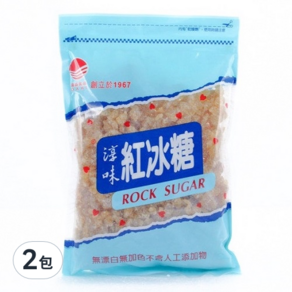 達益食品 淳味 紅冰糖 小包裝 粗, 500g, 2包