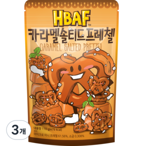 HBAF 焦糖鹽味蝴蝶餅, 110g, 3包