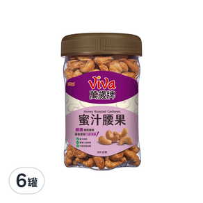 ViVa 萬歲牌 蜜汁腰果, 350g, 6罐