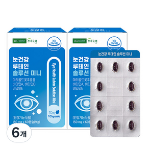 KONKUK 葉黃素Solution Mini膠囊, 60片, 6個