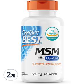 Doctor's BEST MSM錠 1500mg, 120顆, 2罐