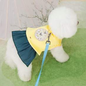 DING DONG PET 寵物韓服按扣裙背帶, 1個, 黃色