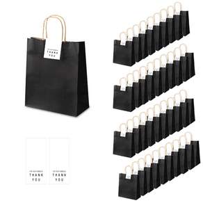 indigo shop 購物紙袋組, 黑色, 1組