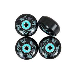 Unknown Skateboard PRO Wheel輪子4p+軸承4p套組, 黑色