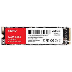 ABKO AGM M.2 NVMe S256 內部 SSD, ABKOAGMS256GM2G3, 256GB