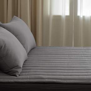 Maatila Washing Hotel系列 100支高密度純棉床墊, 淺炭灰