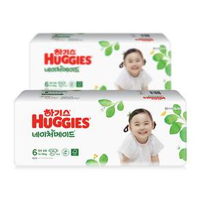 HUGGIES 好奇 Nature Made 純淨黏貼型尿布, 第6階段, 72片