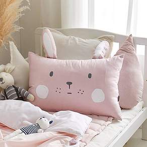 shez Home DTP 超細纖維 動物造型枕頭 含枕芯, 粉色兔子款