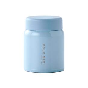 OSLO 迷你食物保溫罐, 天藍色, 220ml, 1個