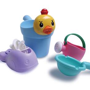 幼兒用小雞水瓢沐浴遊戲, 4個, 1組