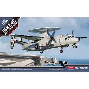 ACADEMY PLASTIC MODEL 1/144 美國海軍 E-2C VAW-113 黑鷹戰鬥機塑膠模型, 1個