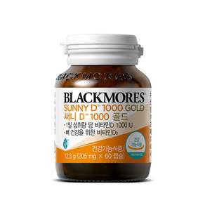 BLACKMORES 澳佳寶 Sunny維他命D 1000 Gold補充錠 12.3g, 60顆, 1罐