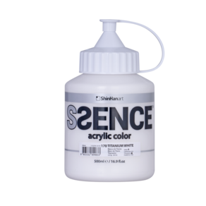 SSENCE A系列瓶型壓克力顏料 500ml 170鈦白色, 1 種顏色