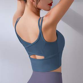 Marketpia 女款瑜珈健身網背心胸罩上衣