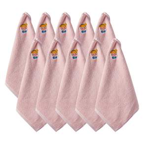 From Cotton 30 支純棉公主刺繡環巾, 10個, 粉色