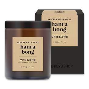 THE HERB SHOP 木芯大豆蠟燭 200g, Hanra bong, 1罐