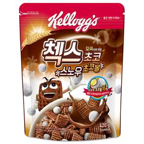 Kellogg's 家樂氏 COCO 可可猴 巧克力格格脆雪球麥片, 420g, 1包