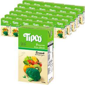 Tipco 泰可 西蘭花混合汁, 110毫升, 36個