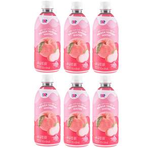 baskiN robbiNs 蜜桃優格風味水, 500ml, 6瓶