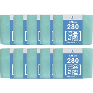 이지캔 매직 공용 리필 280 기저귀쓰레기봉투, 10개, 27L