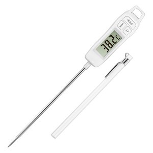 모잇 3초 식품용 디지털 탐침 조리온도계 (탐침 커버 건전지 포함), 1개