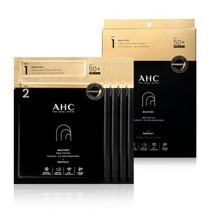 AHC 마스터즈 프로 패치 + 마스터즈 아쿠아 리치 선크림 SPF50+ PA++++ 4p, 1개