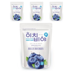 이치비야 프리미엄 동결건조 블루베리 과일칩 15g, 4개